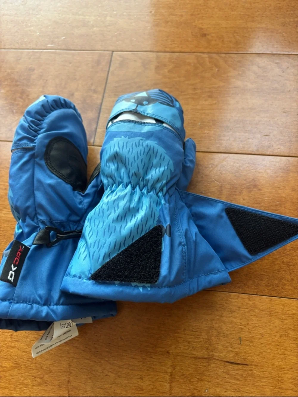 Kids Dakine Blue ski mitts Mittens - Cozy Winter Gloves